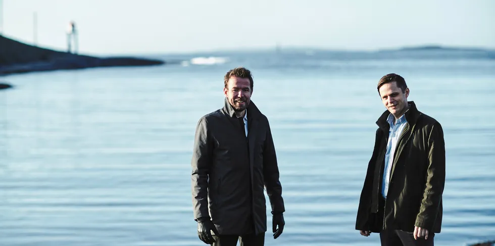 Fra venstre: Knut Vassbotn og Hans Petter Øvrevik i Deep Wind Offshore.