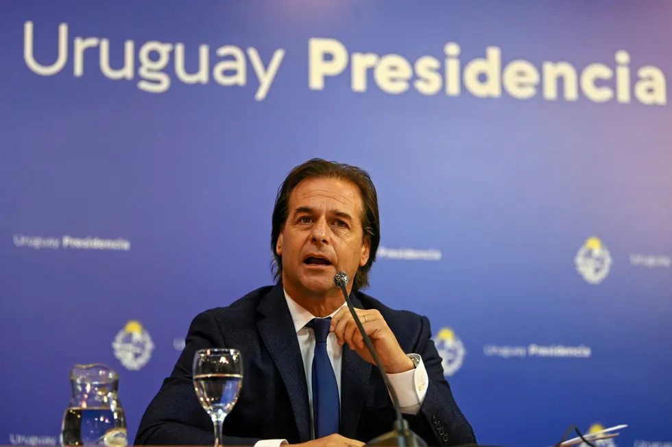 Uruguayan President Luis Lacalle Pou.