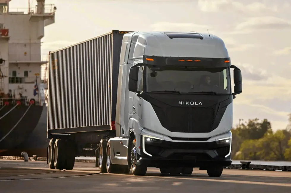 Nikola's Tre fuel-cell truck.