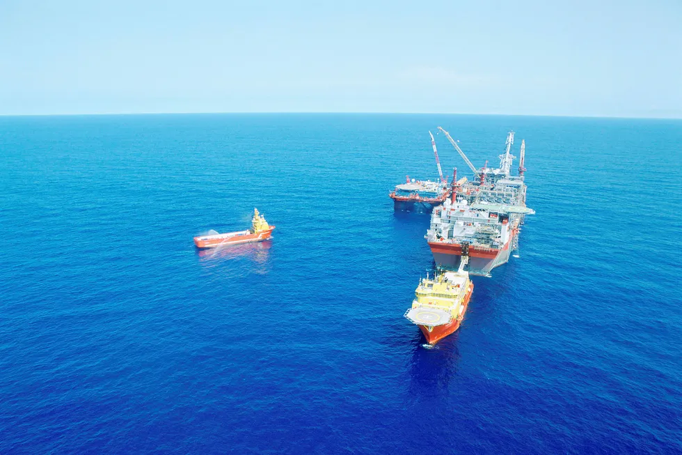 Neighbour: the FPSO at Shell's Bonga field off Nigeria