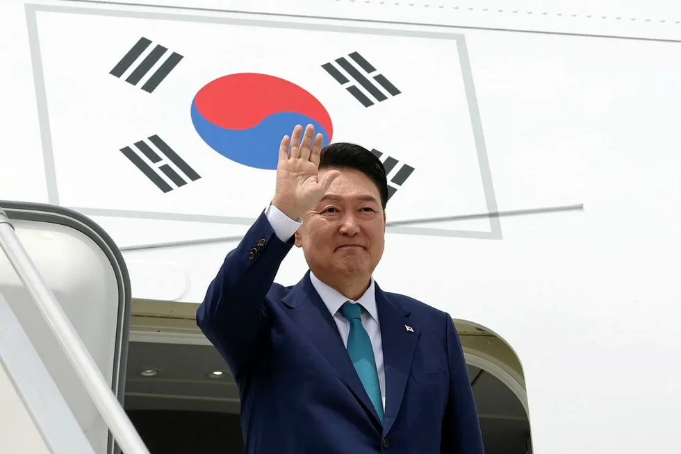 South Korean president Yoon Suk Yeol.