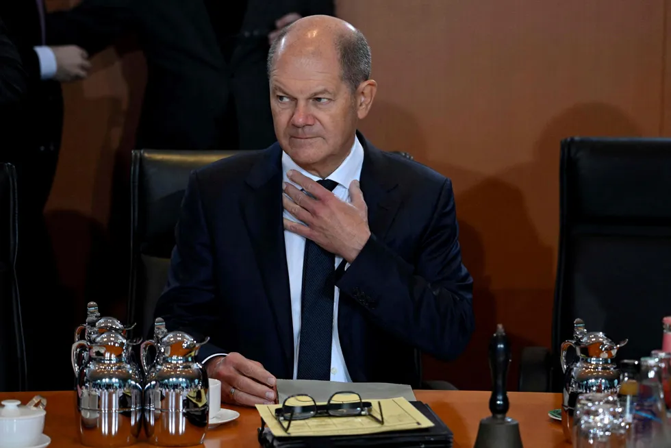 Den tyske forbundskansleren Olaf Scholz var lenge svært motvillig til å sende stridsvogner til Ukraina.