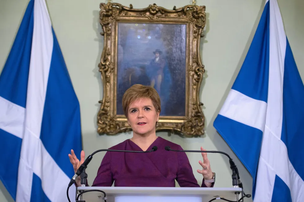 Scotland's First Minister Nicola Sturgeon.