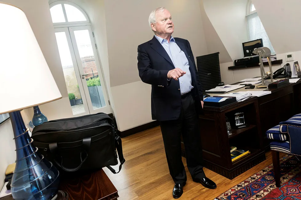 – Vi er nærmere en løsning, sier John Fredriksen. Nå jobber han natt og dag for å redde det finansielt skakkjørte riggselskapet Seadrill. Foto: Elin Høyland