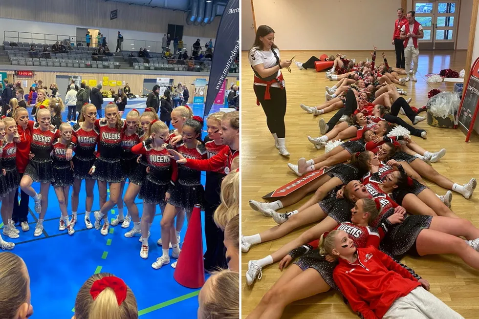 Det er laget som teller. I cheerleading er det ingen primadonnaer eller enere eller stjerner, skriver artikkelforfatteren. Bildet er fra Viqueens Cheerleaders i Oslo.