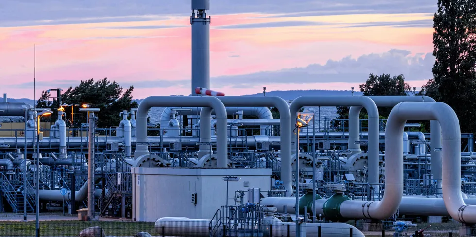 Frykt for at Russland skal bremse ytterligere på gassleveransene til Europa er det som gjør at gassen blir dyrere. Bildet er fra Nord Stream 1, som nå leverer kun 20 prosent av kapasitet.