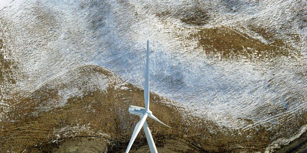 An Acciona Energy wind farm located partially in South Dakota