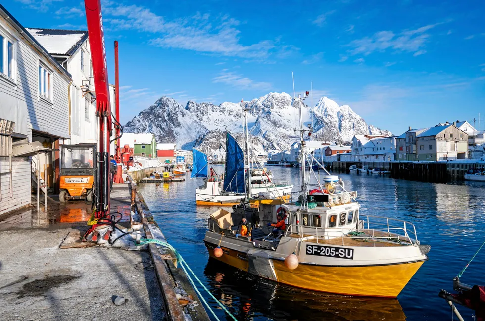 Honningsvåg under vinterfisket i 2022.