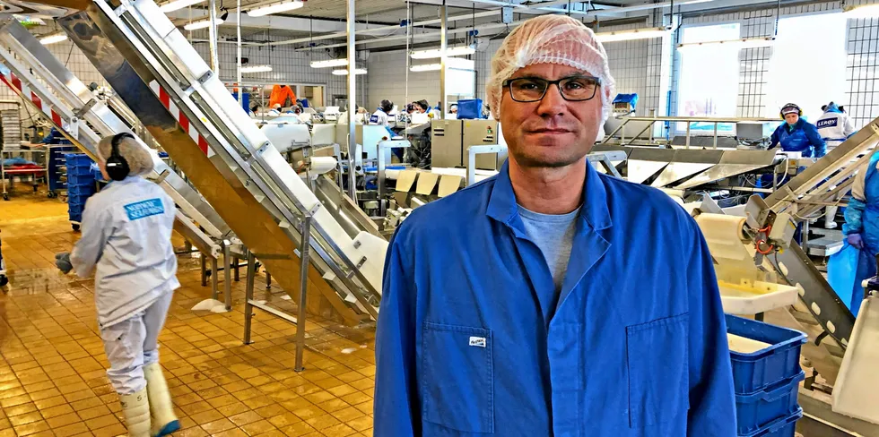 Lerøy Norway Seafoods sitt anlegg i Båtsfjord skal oppgraderes for 170 millioner kroner i 2022 og 2023. Det er fabrikksjef Per Gunnar Hansen svært fornøyd med.