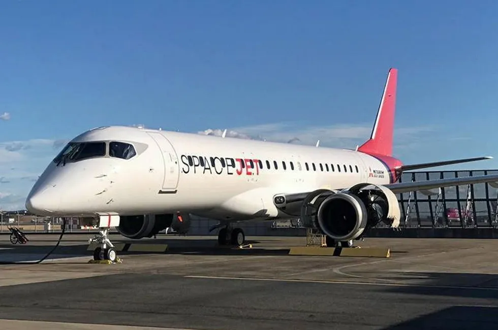 Plane from Mitsubishi's failed SpaceJet regional aircraft programme