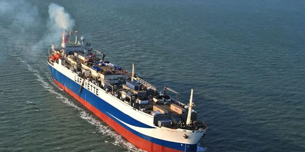 «Damanzaihao» het tidligere "Lafayette". Foto: Marine Traffic.