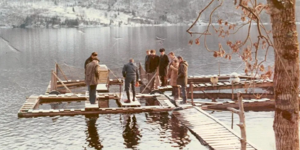 HISTORIA STARTA HER: Eide Fjordbruk startet med oppdrett i 1970.