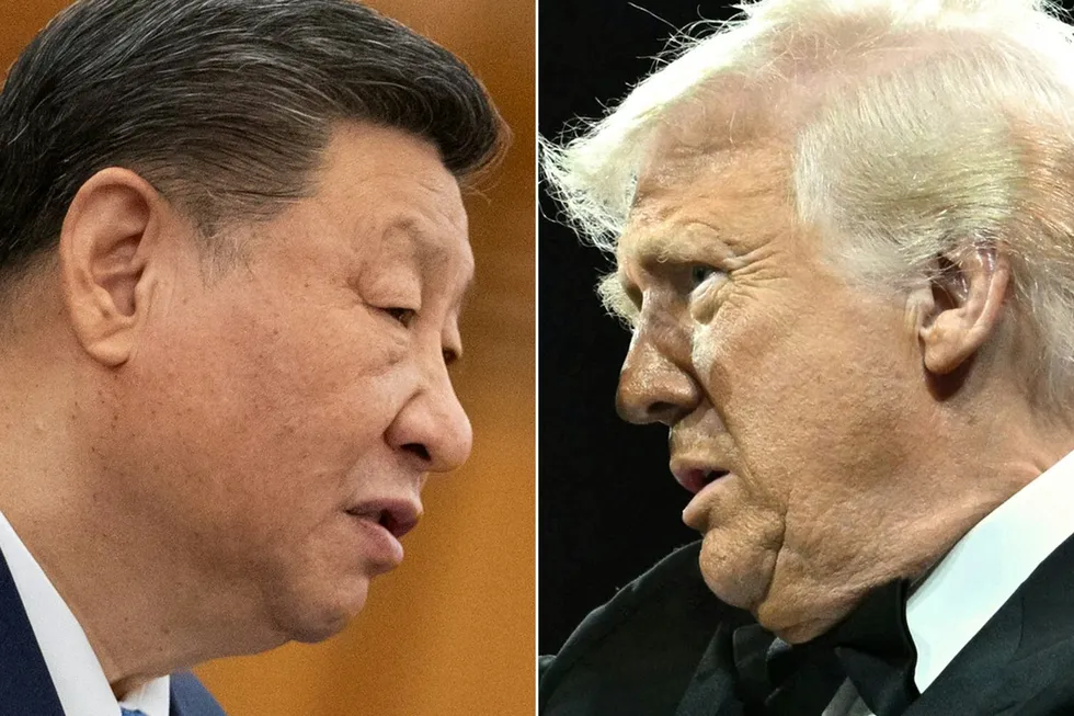 USA frykter at Kinas industridominans slår negativt ut i industri- og våpenkappløpet, ifølge skribenten. Presidentene Xi Jinping og Donald Trump.