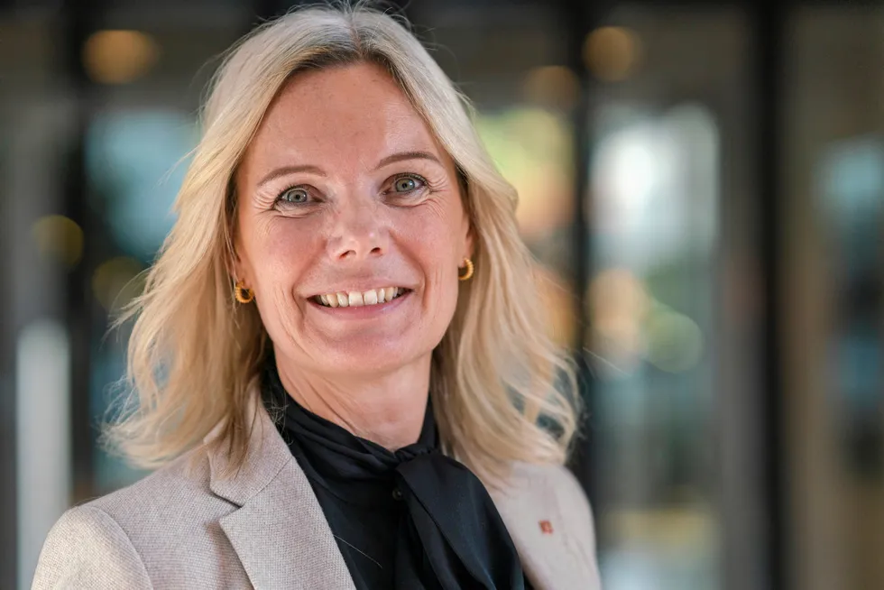Lisa Edvardsen Haugan. Administrerende direktør i Kongsberg Maritime.