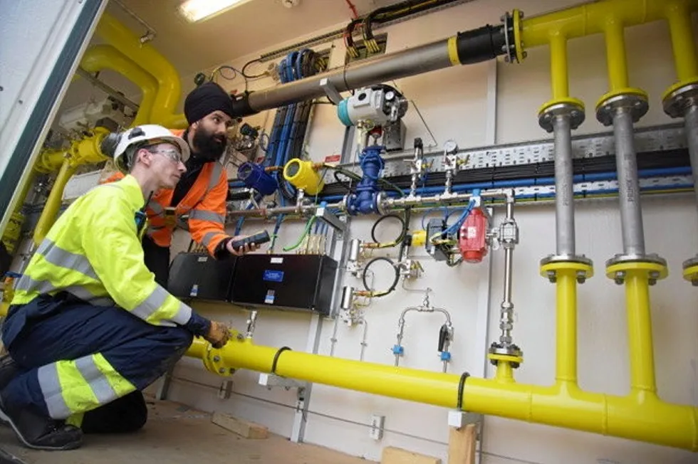 First phase of HyDeploy project at Keele University, England.