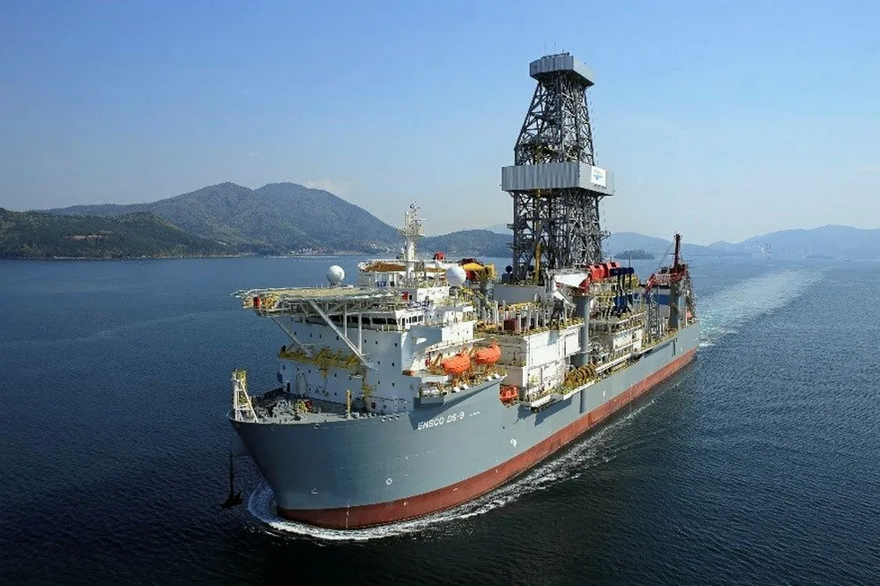 Ready to drill: the drillship Ensco DS-9