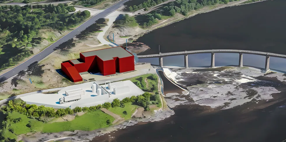 Slik vil Å Energi sitt hydrogenanlegg for Pikerfoss kraftverk kunne bli seende ut.