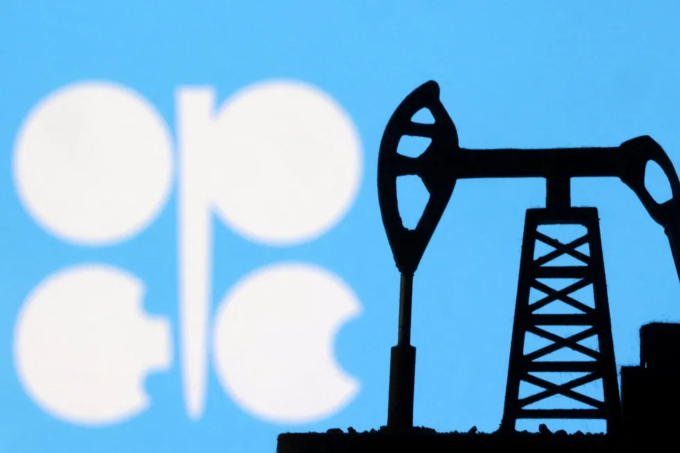 An illustration of the Opec logo.