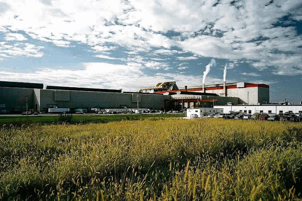 SSAB's steel mill in Montpelier, Iowa.