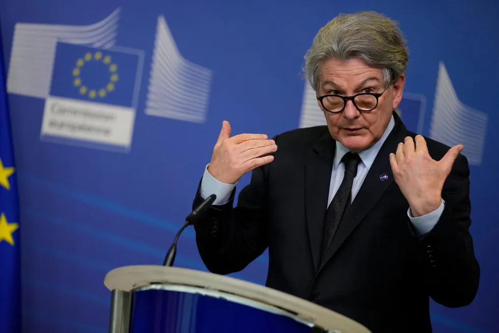 Thierry Breton, kommissær for det indre markedet, har ledet arbeidet med å gjøre EU til verdensregulater for teknologiselskapene.