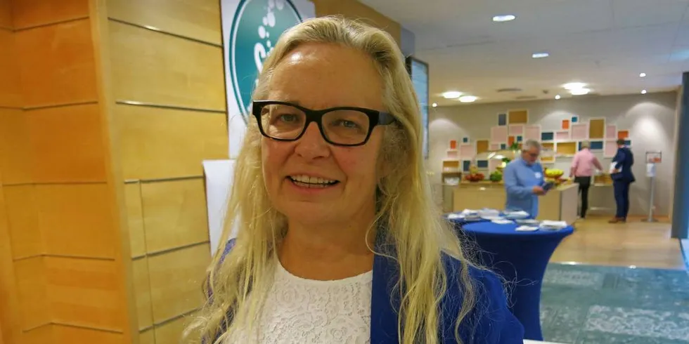 NEI TIL NY AVGIFT: Stortingsrepresentant og Arbeiderpartiets oppdrettpolitiske talskvinne Ruth Grung, sier at Ap ikke kan godta en særavgift på videreforedlet laks og ørret.Foto: Agnar Berg