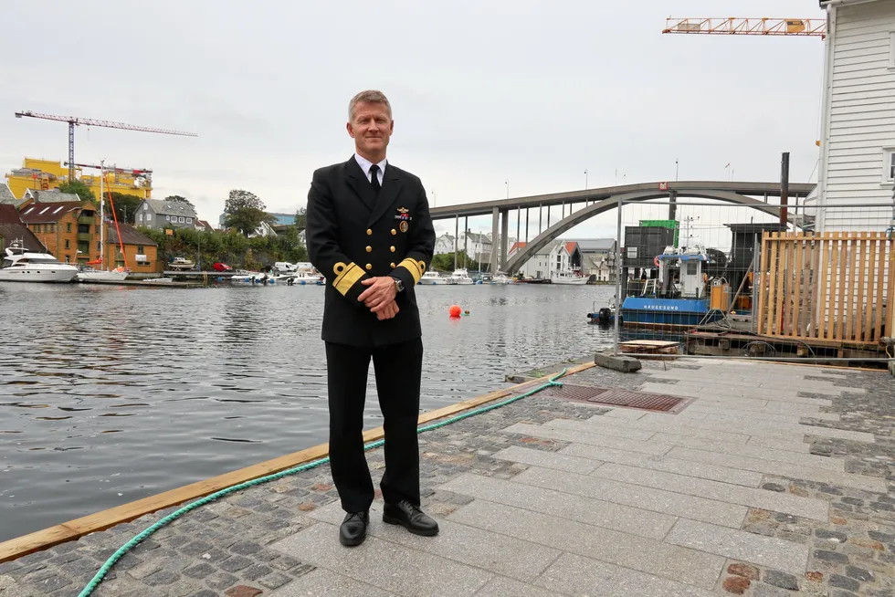 Sjef for Sjøforsvaret Oliver Berdal.