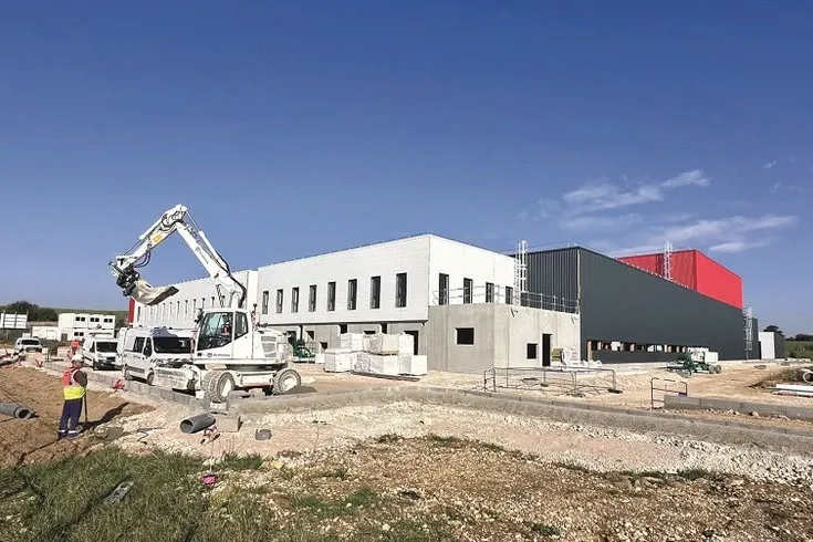 The construction site for Gen-Hy's factory