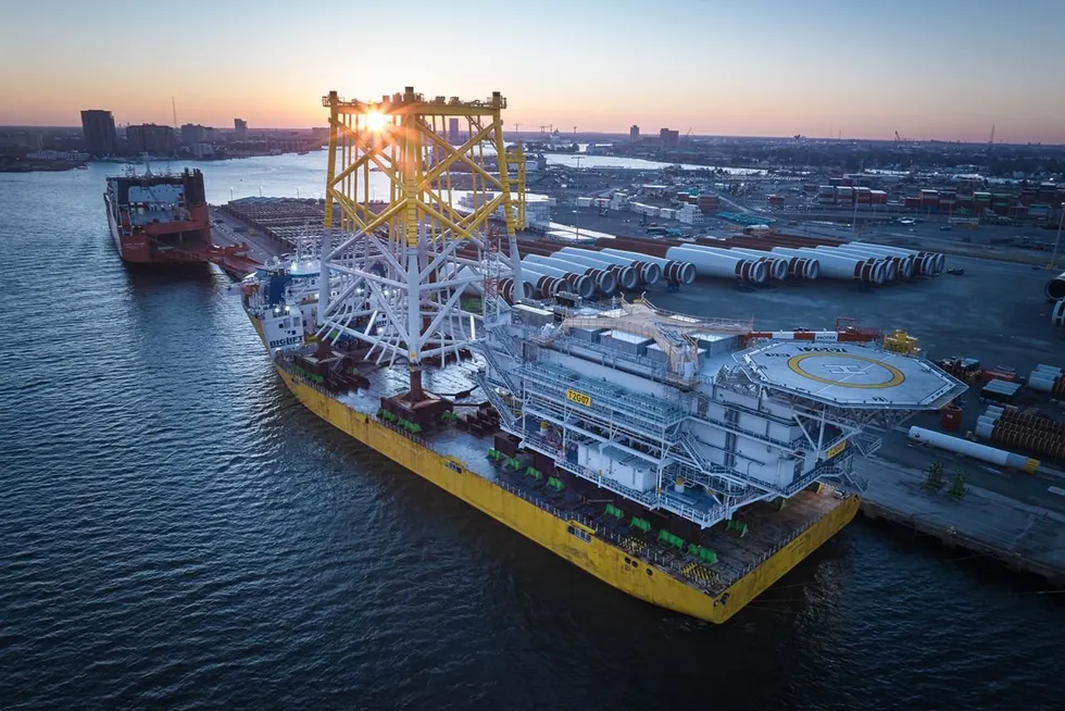 First substations for Dominion Energy's CVOW arrive at Port of Virginia