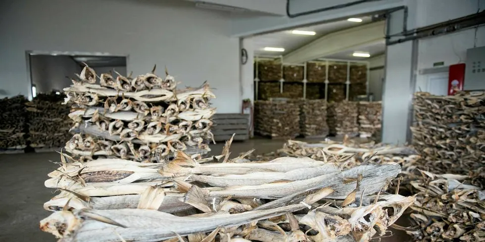 EKSPORTERER: Norwegian Seafood Supply i Bergen eksporterer mange sorter sjømat, blant annet tørrfisk og klippfisk.