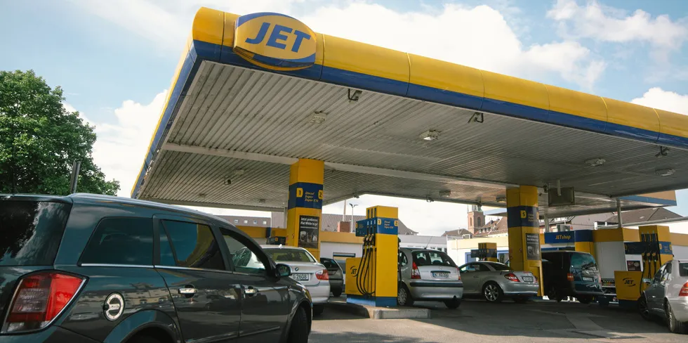 A Jet petrol station in Cologne, Germany.