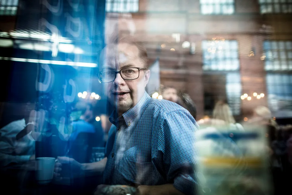 Forhandlingsdirektør Harald-Eide Fredriksen i mediebyrågruppen Dentsu Aegis Network synes det er vanskelig å spå om omsetningen for papirannonser vil flate ut. Foto: Gunnar Blöndal