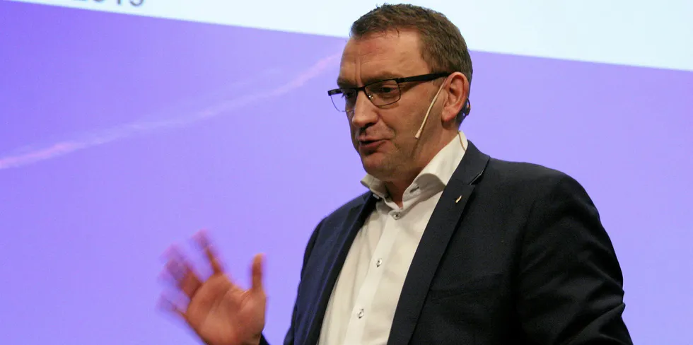 Statssekretær Roy Angelvik under AqKva-konferansen 2019.