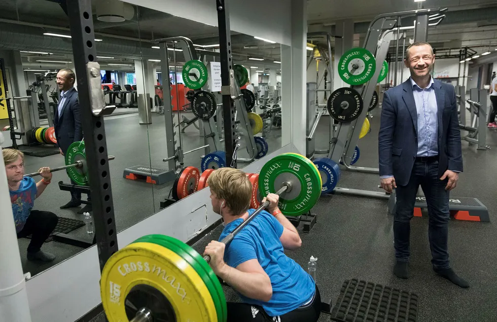 Administrerende direktør i Fresh Fitness, Paal Hansem, her på treningssenteret på St. Hanshaugen, i Oslo er en av dem som har vært med på en endre treningsbransjen de siste årene. Foto: Gunnar Lier