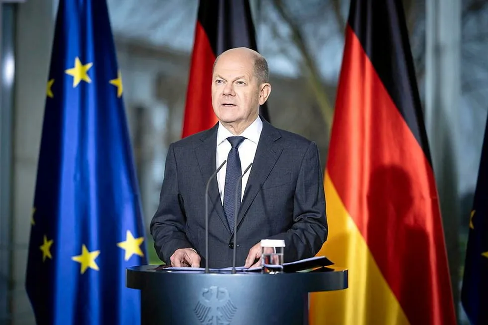 German Chancellor Olaf Scholz.