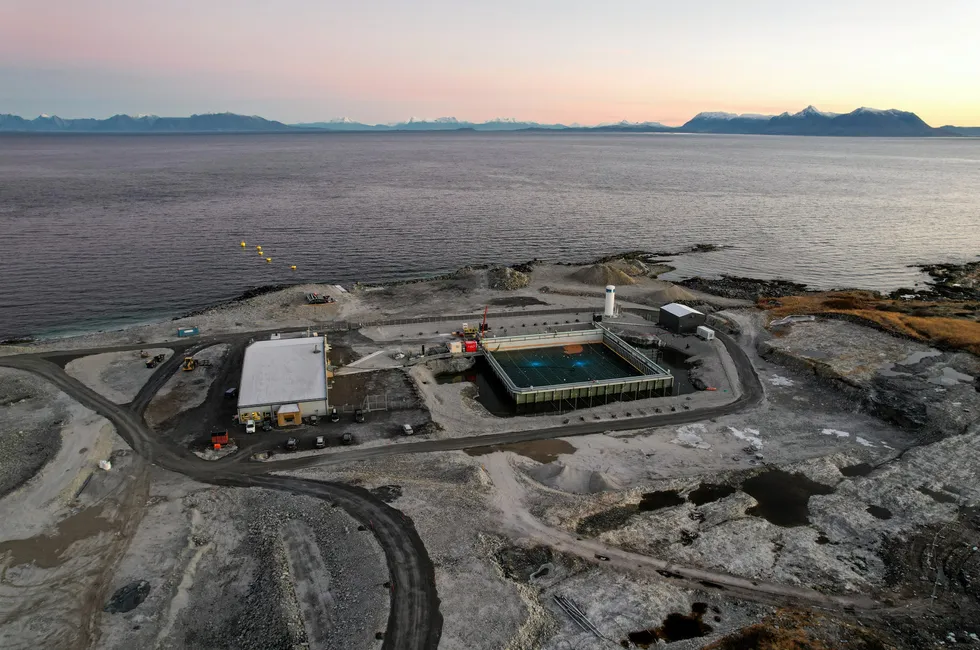 Andfjord Salmon sitt landbaserte oppdrettsanlegg på Andøya.