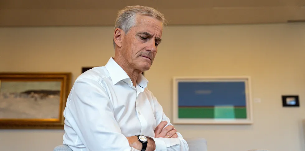 Statsminister Jonas Gahr Støre (Ap) deltar personlig på det digitale møtet med Ap-ordførerne tirsdag kveld.