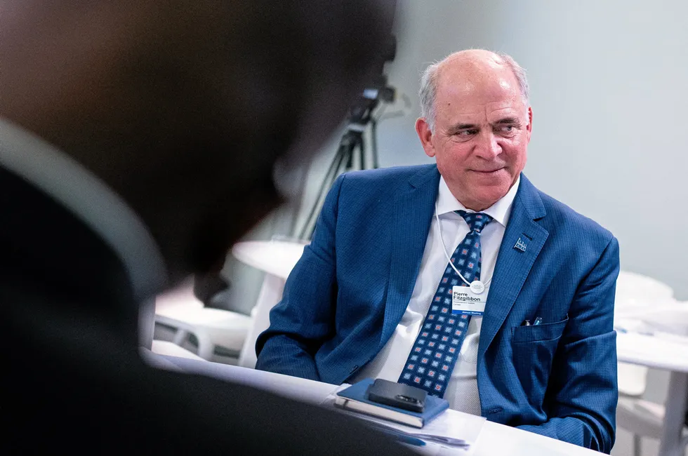 Quebec's economics and energy minister Pierre Fitzgibbon, pictured at last year's World Economic Forum in Davos, Switzerland.