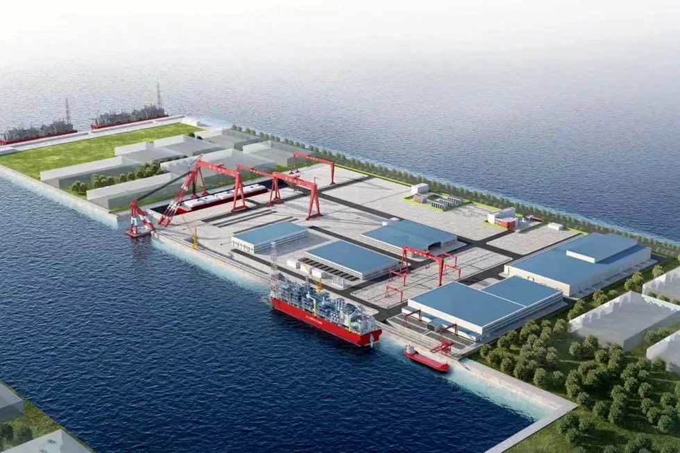 Artist's impression of Wison's Qidong facility in China.