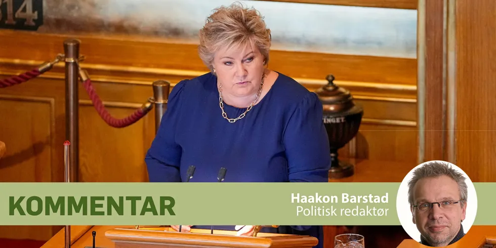 – Det er naivt å tro at fastpris-avtaler skal løse problemer for bedriftene, mener Høyre-leder Erna Solberg, og det har hun rett i.
