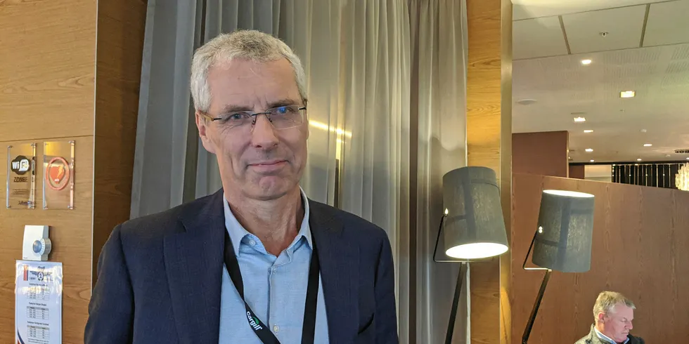 Per Grieg i Grieg-gruppen ved åpningen av NASF 2020.