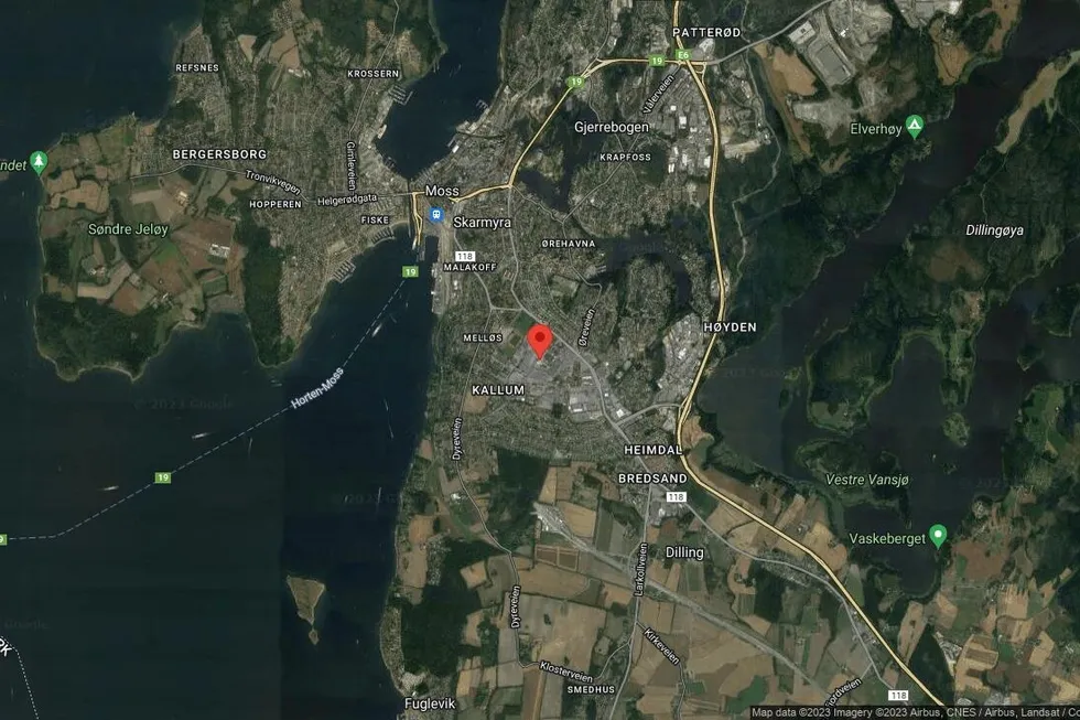 Området rundt Rosenvinges vei 26, Moss, Viken