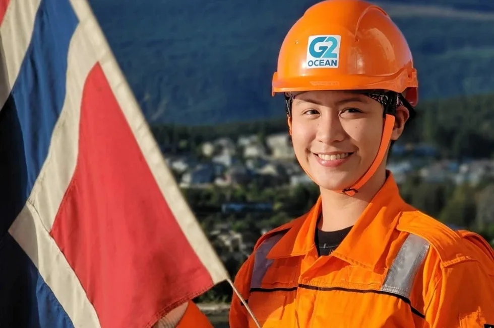 Dekk kadett Ein Dacumos hos Grieg Maritime Group.