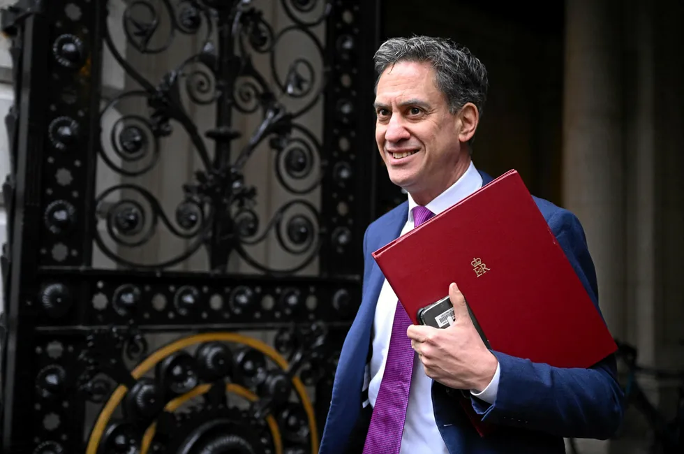 Ed Miliband, the UK's minister for energy security and net zero.