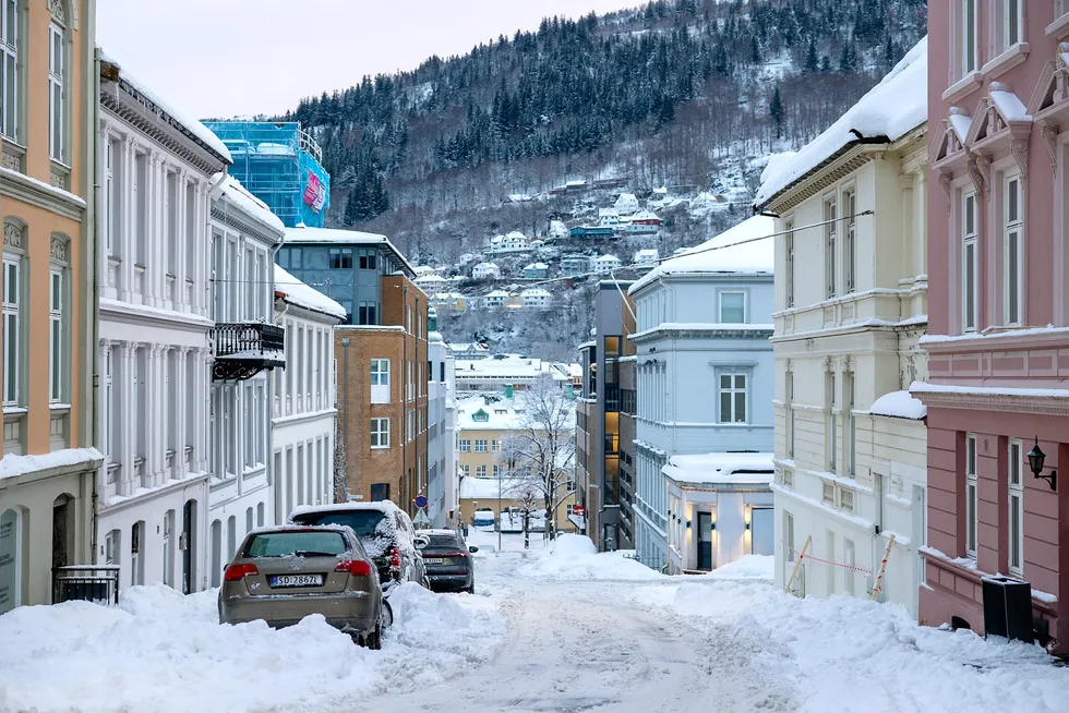 Boligprisene i Bergen steg rundt 13 prosent i 2024.