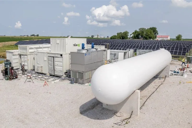 The green ammonia production site in Boone, Iowa