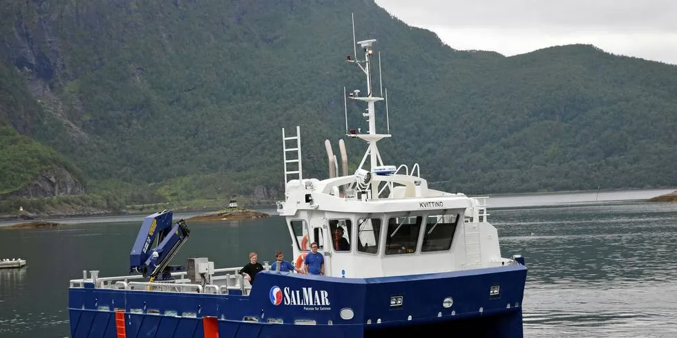 «Kvittind» ble overlevert til Salmar Farming i juli 2018.Foto: Pressefoto