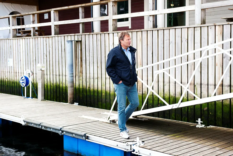 – Jeg var helt fortvilet. Du kan tenke deg hva som gikk gjennom hodet mitt, at du var nødt til å se selskapet gå ned, sier reder Stig Remøy i Olympic Shipping. Foto: Per Ståle Bugjerde