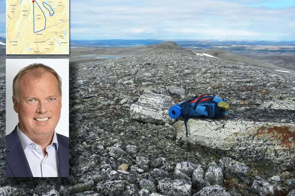 Slik presenteres utbyggingsområdet for Energidepartementet. – Fraværet av vegetasjon er karakteristisk for store deler av planområdet, skriver advokat Bendik Christoffersen.