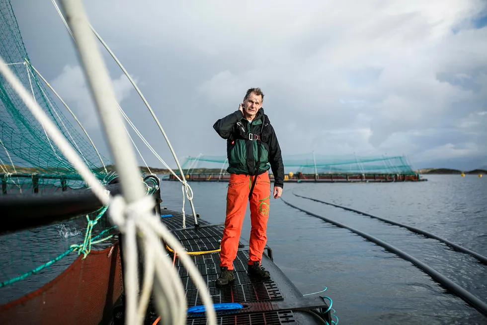 Laksegründer Ola Braanaas tror ikke havbruksnæringen når målet om mangedobling av produksjonen innen 2050. Foto: Nicklas Knudsen