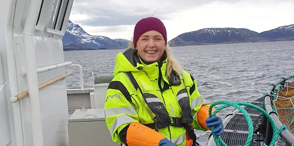 Silje Kofstad, røkter hos Ellingsen Seafood.